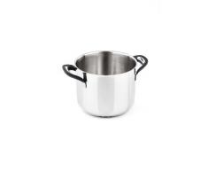 Barazzoni Silicon PRO Acciaio Pentola, Acciaio Inox 18/10, Diametro cm 28, Litri 13.5 Made in Italy