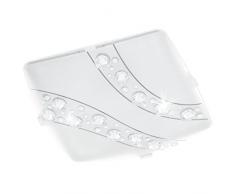 Eglo Nerini - Lampada da parete o soffitto, in acciaio, colore: bianco