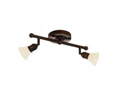 Eglo Alamo Faretti, Marrone Scuro Beige, Bianco