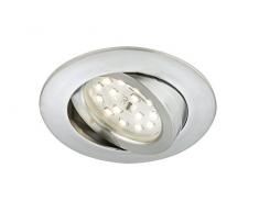 Briloner Leuchten 7232-019 Luci da Incasso, Plastica, Integrated, 5.5 Watts, Alluminio