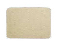 InterDesign iDry Tappetino Cucina, Extra Grande, Tessuto, Bianco, 61 x 46 cm