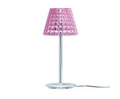 Guzzini Tiffany Lighting Lampada da Tavolo Ã 13,6 cm x H 31,2 cm, Rosa