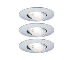 Paulmann 92957 Faretto da Incasso In Plastica, 5 W, Cromo Opaco