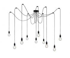 Lucide Fix multiple - Lampade a sospensione - nero, plastica