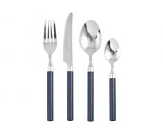 Home Better Servizio 24 Posate, Acciaio Inossidabile, Blu