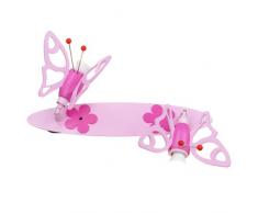 Elobra Lampada da soffitto per cameretta dei bambini, legno, rosa 122822