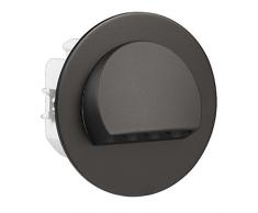 LEDIX 09 – 221 – 61, lampada da parete a LED, alluminio, Nero, Dimensioni 7,3 x 7,3 x 4,85 cm