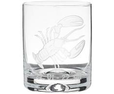 Crystaljulia 05917 - Bicchiere da whisky con incisioneZodiak Krebs, 250 ml