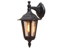 Konstsmide 7231-750 Firenze Lampada da parete 19x24x36 cm (BxPxH), 1 x 60 W, IP43, Colore Nero opaco