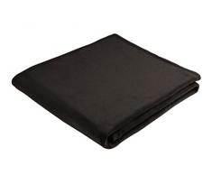 biederlack Thermosoft Coperta, Misto Cotone, Nero, Matrimoniale, 200 x 150 cm
