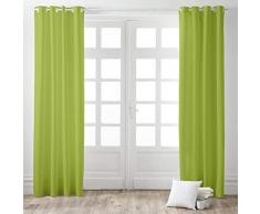 Today - Tenda in Poliestere con Passanti, Dimensioni: 140 x 260 cm, Colore:Â Bronzo, Poliestere, Verde, 140x260 cm