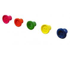 PUHLMANN CAPVENTURE - Attaccapanni Set di 5 bottoni variopinti button-up
