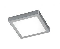 Trio Leuchten Lampada da soffitto Integriert, 24 W, Nickel Satinato, 40 x 40 x 6 cm