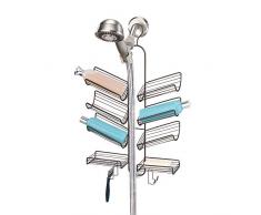 InterDesign Verona Portaoggetti da Soffione Doccia, Metallo, Marrone, 35.6 x 10.1 x 63.5 cm