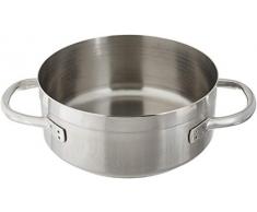 Paderno 11109-20 Casseruola Bassa, Due Maniglie, in Acciaio Inox, 20 cm