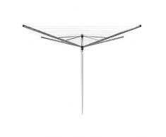 Brabantia Essential Stendibiancheria da Esterno, 4 Bracci, 50 m, Metallic Grey