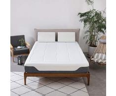 AmazonBasics - Materasso con gel/memory foam, molle incapsulate, 135 x 190 cm