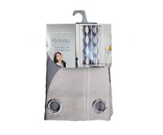 Douceur dâIntÃ©rieur tempo tenda con occhielli e stampa, poliestere., Poliestere, grigio, 260x140 cm