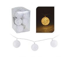 Set di LED luce bianco catena Lampion sfere a batteria