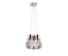 Ideal Lux Luce Max SP3 Lampada a Sospensione E27, Alluminio