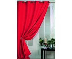 100% tenda oscurante funzione ignifiuga, classe M1, colore: paprika