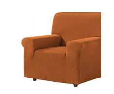 Zebra Textil Betina Copridivano Elasticizzato, Arancione, 1 Posto