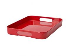 ZAK Designs 0078-0276 New Gallery - Vassoio 19 x 33 cm, Colore: Rosso