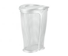 Tontarelli Ingrid Pattumiera, Bianco, 44x35x57 cm