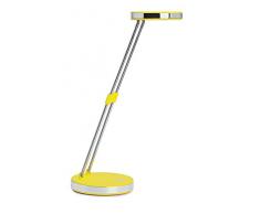 Maul MAULpuck A, lampada da tavolo a LED ad alta luminosità , con luce bianca naturale e braccio telescopico estraibile in metallo, Metallo Plastica, gelb, 13 x 13 x 37 cm