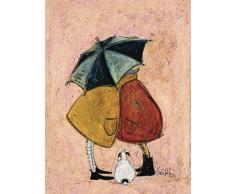 L Arte Gruppo Sam Toft a Sneaky One Stampa su Tela, Cotone, Multicolore, 1.8Â x 30Â x 40Â cm