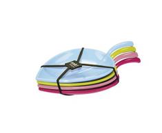 Zak Designs, Piattino da degustazione a forma di foglia, 19,5 cm, 4 UnitÃ 