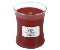 Woodwick 92104 Candela Media Cannella Chai, Cera, Rosso, 10x11 cm, 4 unitÃ