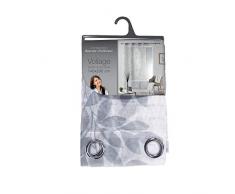Douceur d interno tenda a occhielli stampa trasferimento Farandole, Poliestere, Bianco, 280Â x 140Â cm