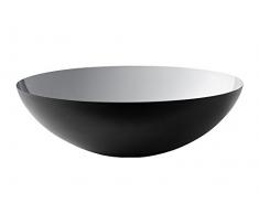 Norman Copenhagen Krenit - Ciotola Decorativa, in Acciaio, Altezza: 12 x Diametro: 38 cm, Colore: Argento