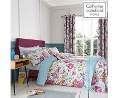 Catherine Lansfield Salisbury Copripiumino, Cotone, Multicolore, Set piumone 1 Piazza