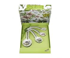 Portmeirion Home & Gifts Cucchiaio dosatore, 4 Pezzi, Porcellana, Multicolore, 4.5999999999999996 x 6 x 2.25 cm