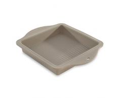 Berghoff Studio Teglia Quadrata, Silicone, Tortora, 28.5 x 22.5 cm