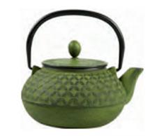 Sema 97615Â rosoni teiera con Interno smaltato ghisa Verde 17Â x 16Â x 18Â cm 0,8Â l