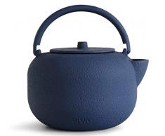 Viva Scandinavia 9102144 - Teiera in ghisa, 0,80 l, 14,5 x 13 x 15 cm, Colore: Blu
