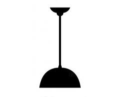 ONLI Lampada a Sospensione Foresta 3 luci Stile Moderno Industrial in Metallo Nero