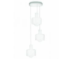 Philips Ravan Lampadario Moderno in Metallo e Vetro, Bianco, 3 Luci