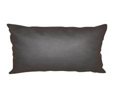 Olibo Pandora Cuscino Bombato, Ecopelle, Nero, cm 30X50