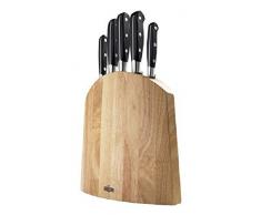 RICHARDSON SHEFFIELD VRU50 Sabatier - Supporto in Legno e Set di 5 coltelli