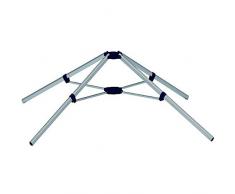 Gimi Garden Stand Supporto per Stendibiancheria da Giardino in Alluminio, Grigio