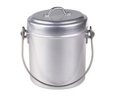 Pentole Agnelli FAMA21112 Pentolino Latte Finitura Opaco con Coperchio, Diametro 12 cm