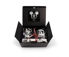 Egan WMSET/28 Set Tazze Caffe, Modello Parigi Zuccheriera e Tovaglietta, Porcellana, Multicolore, 4 unitÃ 