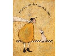 L Arte Gruppo Sam Toft How Did We Get So Old, Doris Stampa su Tela, Cotone, Multicolore, 1.8Â x 30Â x 40Â cm