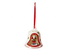 Villeroy & Boch â My Christmas Tree campana con figura di Babbo Natale, decorazione per lâalbero raffigurante Babbo Natale, porcellana dura, multicolore