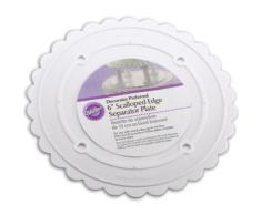 Wilton Brands INC - Piatto per Decorazione Torte, con Bordi smerlati, 17 cm