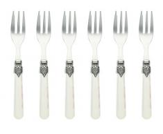 Vintage - Set di 6 forchettine da Dessert, 2,5 mm Avorio